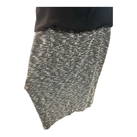 Lafayette 148 New York Black Bow Tie Blouse Tweed Skirt Dress Size 10 - Picture 10 of 12